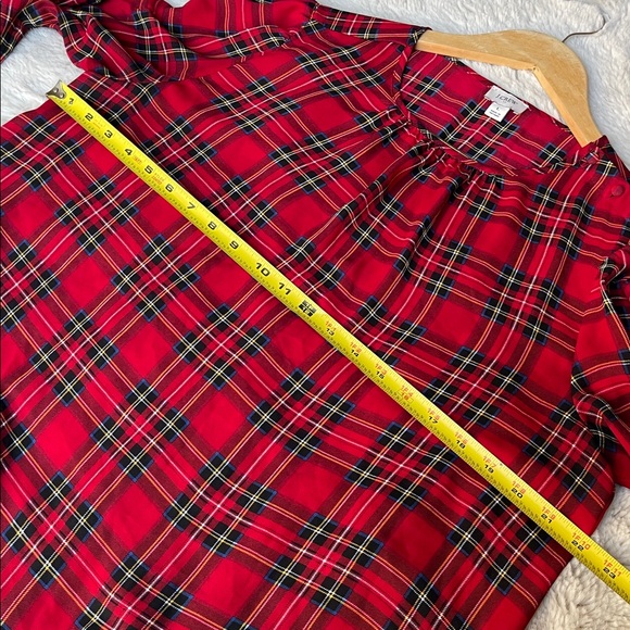 J. Crew Red and Black Plaid Blouse - Picture 6 of 7